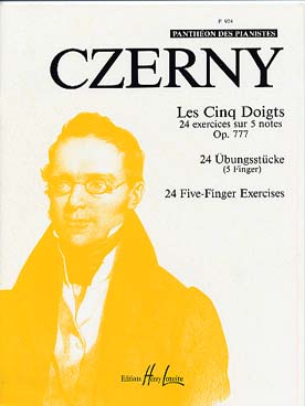 CZERNY LES 5 DOIGTS OP777 PIANO ED HL