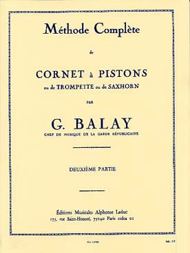 METHODE COMPLETE CORNET A PISTONS G.BALLAY VOL2